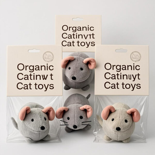 Organic Catnip Mouse Toy (3-Pack)